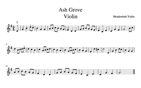 Slow Easy Fiddle Songs Free Sheet Music — Meadowlark Violin Studio