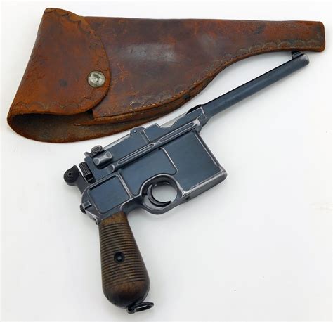 Mauser C96 Broomhandle Pistols Used In The Mexican Revolution Circa