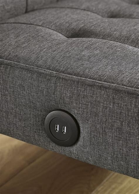 Product titleashley furniture axiom leather sofa in walnut. Signature Design by Ashley® Sively Charcoal Flip Flop ...