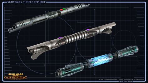 Swtor Concept Art These Dual Bladed Lightsabers Are As Unique As Their Owners