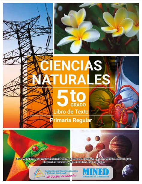 🥇【 Libro De Ciencias Naturales 5 Quinto Grado Nicaragua