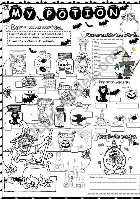 Halloween Esl Worksheet By Angelamoreyra