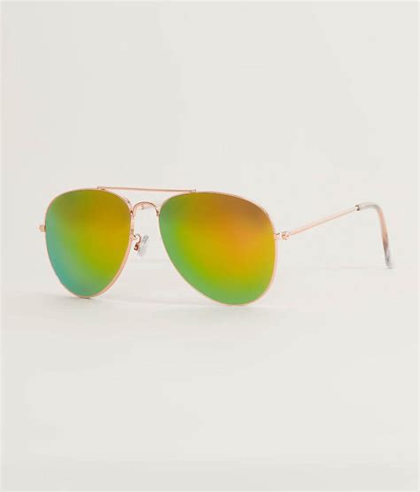 Bke Mirror Aviator Sunglasses Men S Sunglasses And Glasses In Gold Buckle