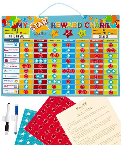 Jaques Of London Reward Charts For Children Magnetic Star Chart