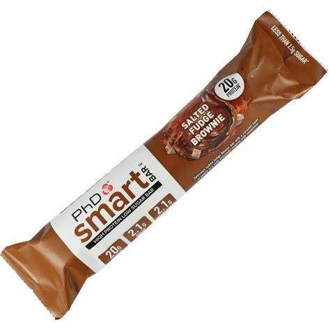 PHD NUTRITION SMART BAR SALTED FUDGE BROWNIE INDIVIDUAL BAR X1 - Simply
