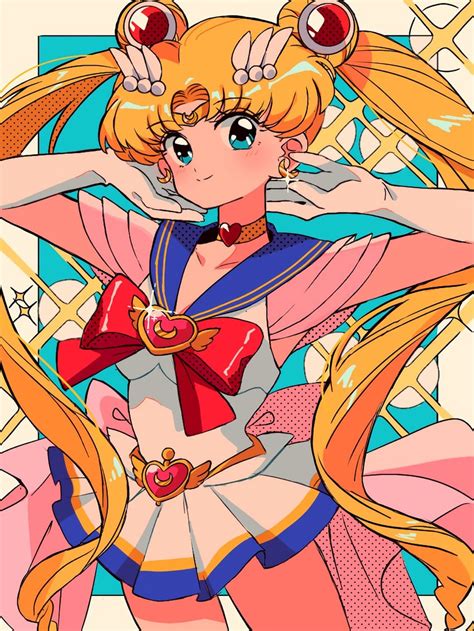 Tsukino Usagi Sailor Moon And Super Sailor Moon Bishoujo Senshi Sailor Moon Drawn By