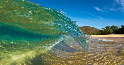 Ocean wave; crystal clear waters. : pics