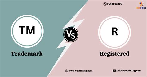 Differences Between Trademark And Registered Ebizfiling