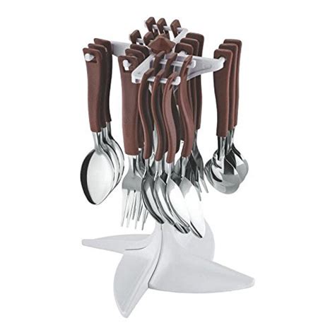 Nita Stainless Steel Swastik Cutlery Set Brown Nk 105
