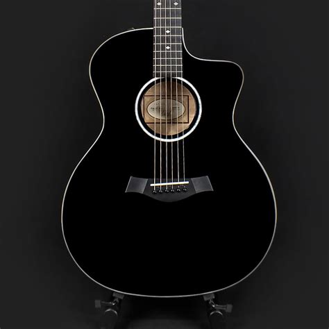 Taylor 214ce Deluxe 2019 Black Acoustic Guitar W Es2 And Case The