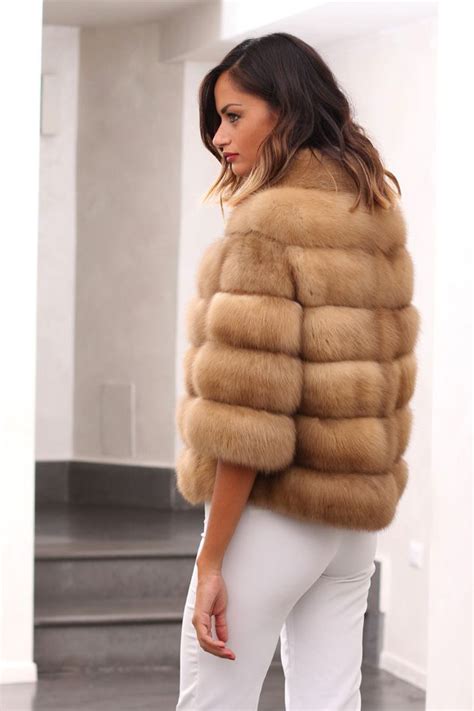 Russian Golden Sable Fur Jacket Fur Coat Fashion Fur Coat Outfit