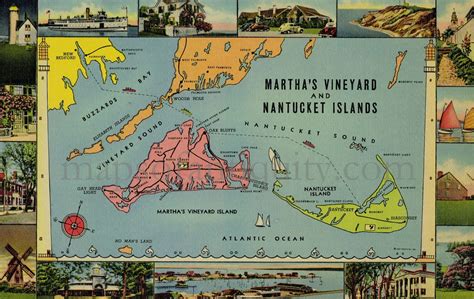 Martha S Vineyard And Nantucket Islands Antique Maps And Charts