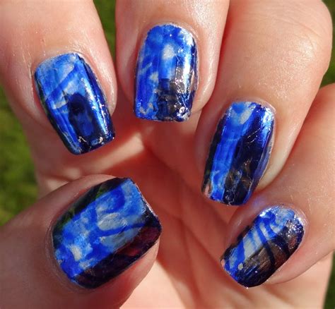 Wendys Delights Sparkly Nails Blue Marble Nail Foil