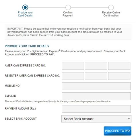 This facility allows you to enroll multiple utility bills to your american express credit card so you only have one due date to. American Express Credit Card Payment Methods - Online, NEFT, Bill desk, IMPS, Auto Debit, Cheque ...