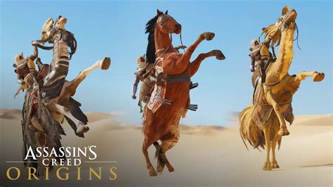 Assassin S Creed Origins All Mounts Showcase Including Dlc Skins