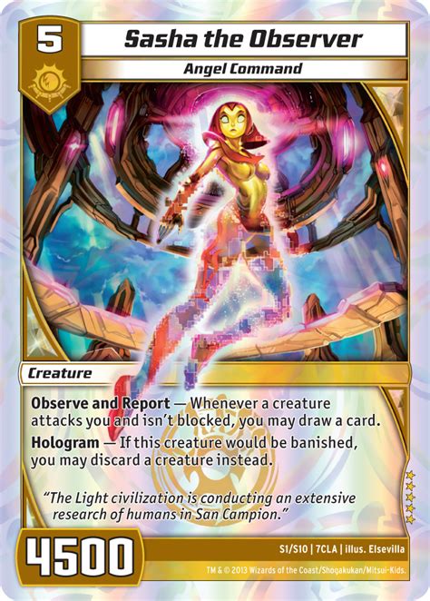Check spelling or type a new query. Kaijudo X1 SASHA THE OBSERVER Super Rare S1/S10 7CLA Clash ...