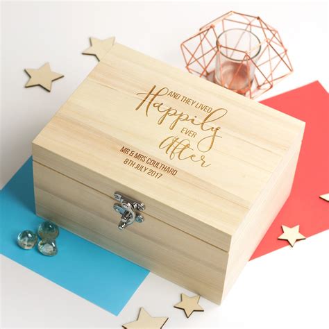 Wedding Keepsake Box Happily Ever After Personalised