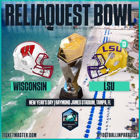 Jan Reliaquest Bowl LSU Vs Wisconsin MEGALOCKS