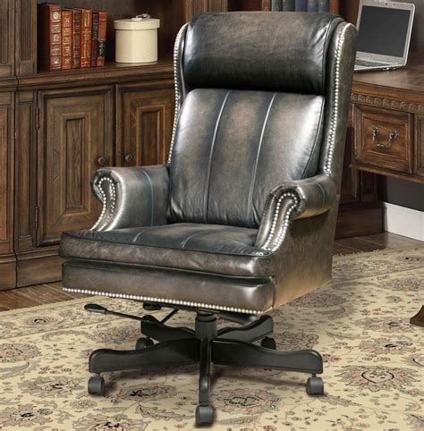 Kidskids class act brown and gold desk chair. Prestige Traditional Genuine Leather Office Desk Chair ...