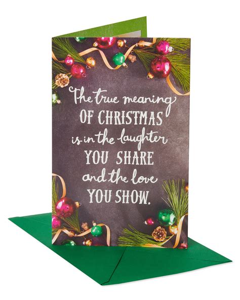 American Greetings True Meaning Christmas Greeting Card