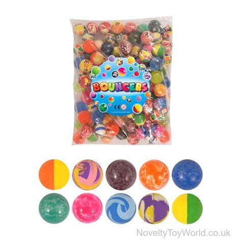 Wholesale High Bounce Bouncy Ball Assortment - Price Per Bag of 100