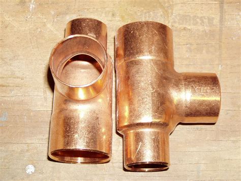Pipe fittings are components used to join pipe sections together with other fluid control products like valves and pumps to create pipelines. COPPER Plumbing 1-1/2 x 1" x 1-1/4 Red Tee Fitting NOS | eBay