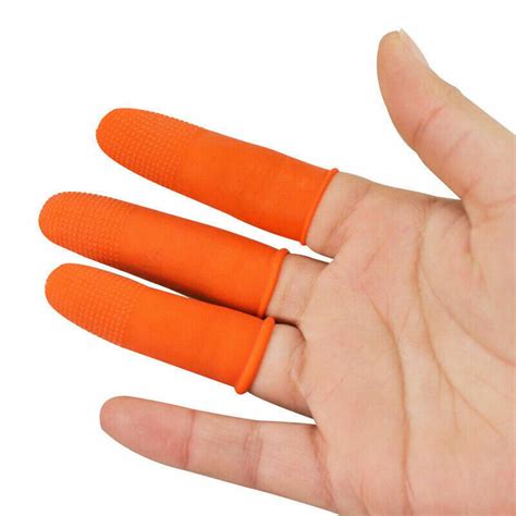 100pcsset Silicone Fingers Caps Anti Slip Finger Protector Sleeve Cover Heat Resistant Finger