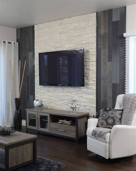 10 Modern Stone Tv Wall Design