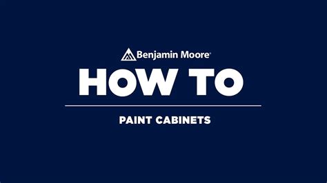 Maybe you would like to learn more about one of these? How to Paint Cabinets | Benjamin Moore Advance Paint - YouTube