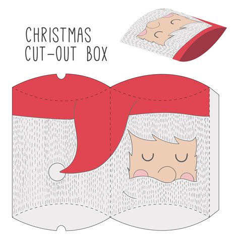 Christmas Santa Paper Box Templates 10 Free Pdf Printables Printablee