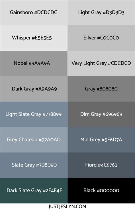 √ Hex Color Code For Silver