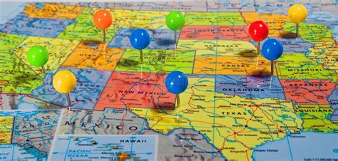 Mapa dos EUA foto de stock. Imagem de estrada, rota, desengate - 6041468