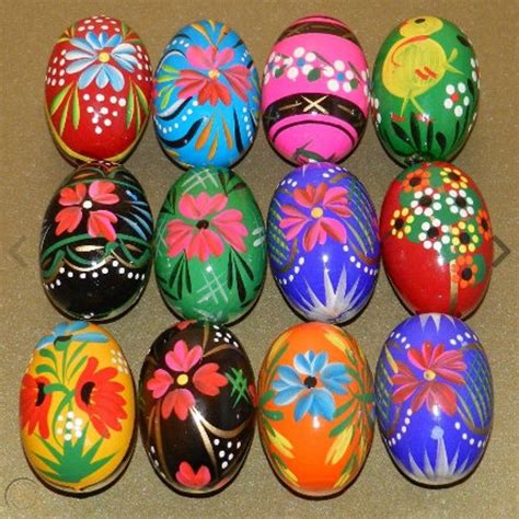 Set Of 3 Handpainted Wooden Pysanky Pisanki Eggs Etsy In 2021 Egg