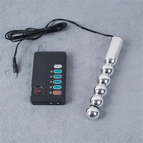 Es0069 Electro Sex Massager Beads Wand Submission Electric Shock Sex Toys Electro Stimulation