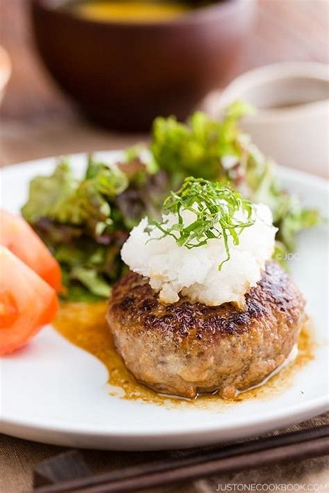 Hamburger steak with onions and gravy. Wafu Hambagu (Japanese Hamburger Steak) | Recipe | Hamburger steak, Easy japanese recipes, Recipes