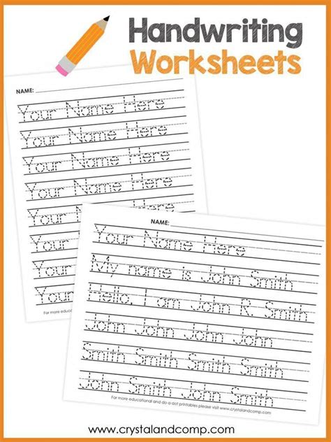 Handwriting Practice Worksheethandwriting Practice Worksheet