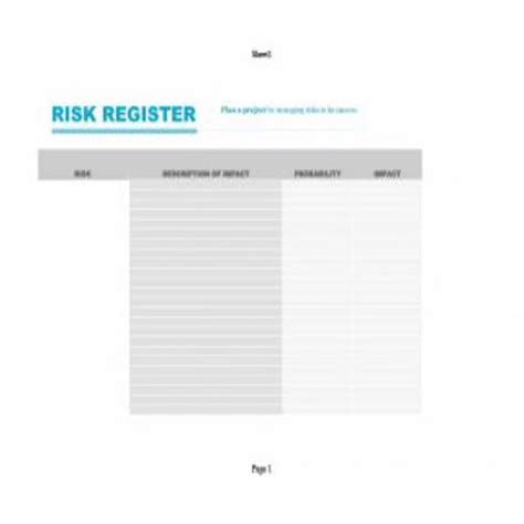 37 Editable Risk Register Templates Besty Templates Templates