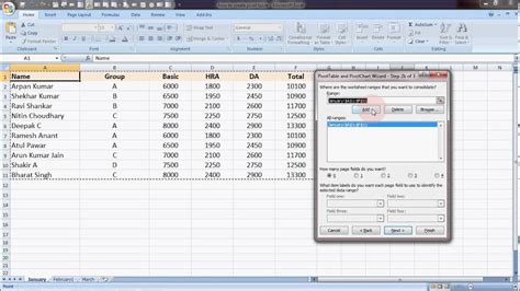 How To Create A Pivot Table Across Multiple Worksheets
