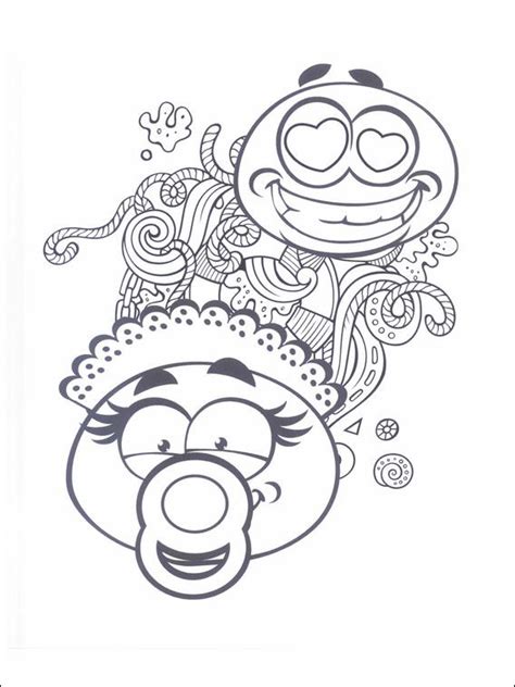 Hier findet ihr schöne malvorlagen & coole ausmalbilder kostenlos zum ausdrucken. Emojis - Emoticons Malvorlagen für Kinder 30