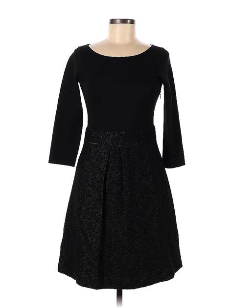 theory cocktail dress a line black solid dresses used size 6 in 2022 dresses for work