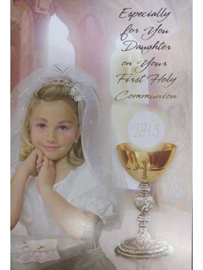 A Wonderful Communion Card Daughter From Our Range Of Holy Communion Cards