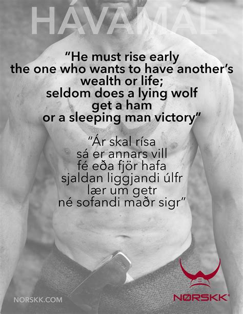 Weekly Hávamál Havamal Viking Quotes Words