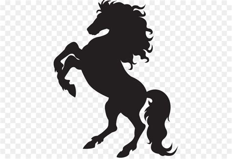 Mustang Stallion Clip Art Standing Horse Silhouette Png Transparent