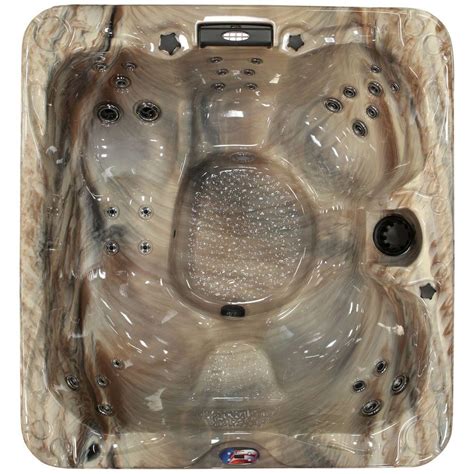 The qca spas moonstone is a 92 x 92 x40 deep spa with room enough for 8. American Spas 6-Person 30-Jet Premium Acrylic Lounger Spa ...