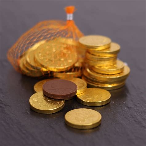 Feeling Rich With Your Sack Of Gold Coins Chocolate Covered Coins