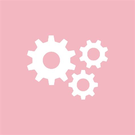 Pink Settings Icon Aesthetic App Logos Pink Bmp Puke