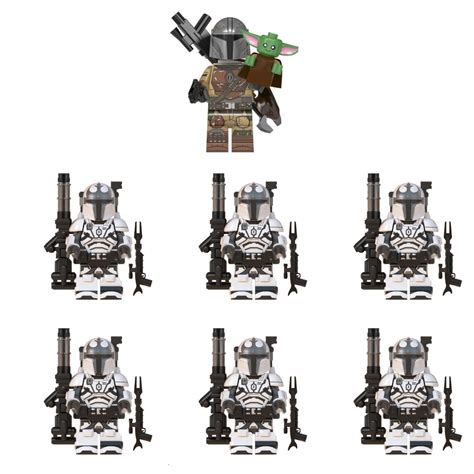The Mandalorian Grogu White Heavy Infantry Mandalorian Minifigures Lego