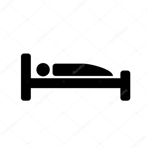 Sie bett zeichnen m modischen look und sind für damen ein wunrbares schuhwerk. Hotelsymbol. Mensch im Bett. Schläfersymbol ...