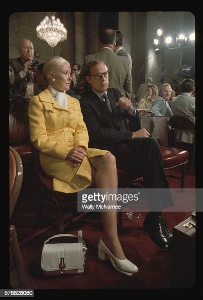 Former White House Counsel John Dean Sits With Wife Maureen Waiting