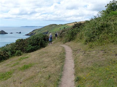 Walking On The Coast Path Rob Purvis Cc By Sa Geograph Britain And Ireland